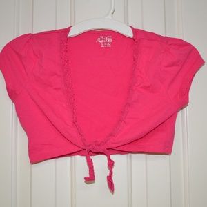 Girls Pink Shrug, size large